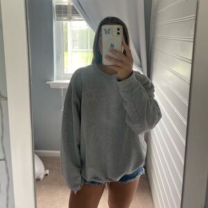 Offline by aerie cozy grey crewneck